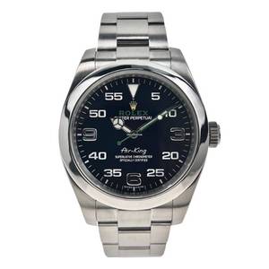 Rolex Air King 116900 - Black Dial, Very Good Condition, Complete Set with Box and Papers - Timeless Elegance in Every Second $8,500 Retail