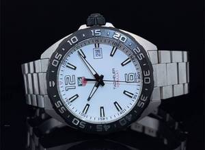 Mens Tag Heuer Formula 1 WAZ1111.BA0875 - White Dial, Box, Papers $1,950 Retail VIDEO