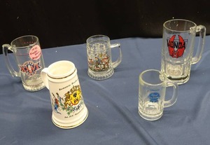 lot 15 image: LOT OF 5 COLLECTORS MUGS