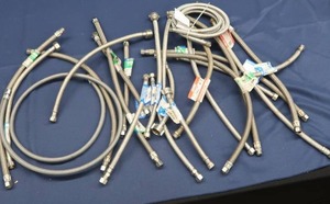 lot 63 image: VARIETY OF FAUCET CONNECTORS, LAVATORY CONNECTORS