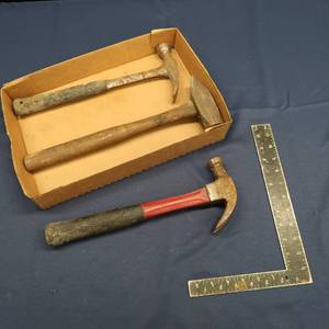 lot 76 image: HAMMERS AND SQUARE RULER