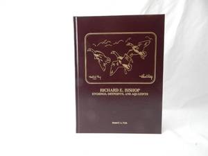 lot 12 image: Vintage Leather Bound Richard E. Bishop Etchings, Drypoints, and Aquatints Numbered Book