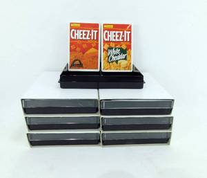 lot 43 image: Lot of 7 Cheez-It and 7 White Cheddar Cheez-It Playing Card Decks