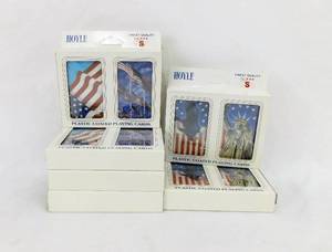 lot 47 image: Lot of 12 Vintage 1991 Patriotic Playing Card Decks