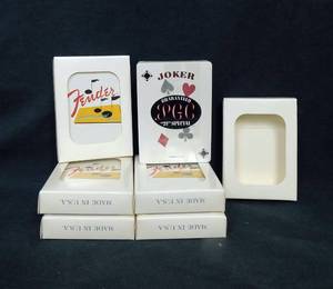 lot 50 image: Lot of 6 Fender Poker Playing Card Decks