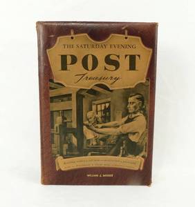 lot 81 image: 1954 The Saturday Evening Post Treasury Leather Bound Book First Printing