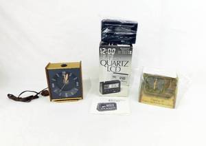 lot 30 image: Two Vintage Projection Clocks and One European Model Projection Clock