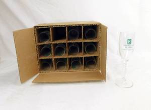lot 90 image: Case of 12 Embassy Suites Wine Flutes