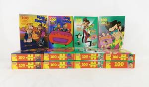 lot 113 image: Lot of 12 Vintage 1996 According to Hoyle 36 Piece Jigsaw Puzzles