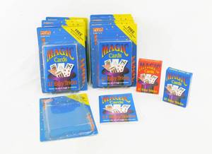 lot 125 image: Lot of 11 Packages of Vintage 1994 According to Hoyle Magic Card Sets