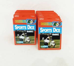 lot 55 image: Lot of 11 Vintage 1995 According to Hoyle ABC Sports Baseball Sports Dice Games