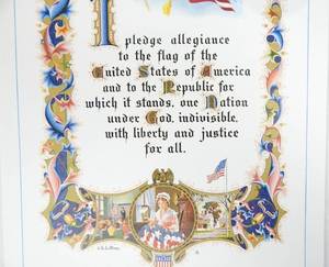 lot 46 image: Case of 850 Pledge of Allegiance Prints