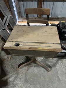 old school desk