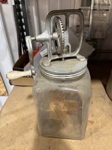 Glass Butter Churn