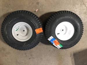 Lot of 2 Arnold 20 in. x 8 in. Rear Tractor Wheel for John Deere, Ariens, Husquvarna and Poulan Pro Lawn and Garden Tractors Customer Returns See Pictures