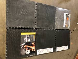 Lot of TrafficMaster Black 24 in. W x 24 in. L x 0.5 in. Thick Foam ExerciseGym Flooring Tiles (4 TilesCase) (16 sq. ft.) Customer Returns See Pictures