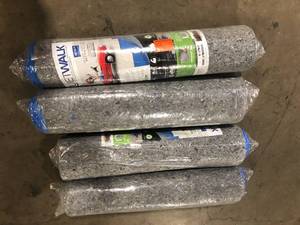 Lot of QuietWalk 100 sq. ft. 3 ft. x 33.3 ft. x 3 mm Underlayment with Sound and Moisture Barrier for Laminate and Engineered Floors   Customer Returns See Pictures