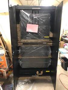 Husky 4-Piece Extra Wide Heavy Duty Welded Steel Garage Storage System  Customer Returns See Pictures