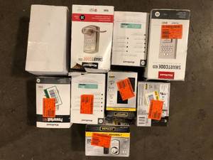 Lot of Assorted Digital Door Locks Various Models and Conditions  Customer Returns See Pictures