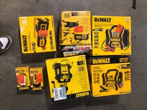 Lot of Assorted Dewalt Portable Power Stations Various Sizes and Conditions Customer Returns See Pictures