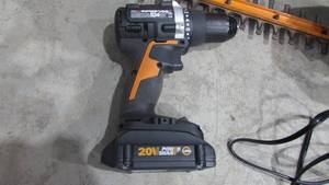 Cordless Hedge Trimmer and Cordless Drill