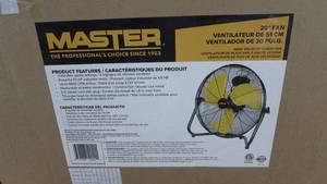 (2) Master 20 High Velocity Floor Fan