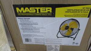 (2) Master 12 High Velocity Floor Fan