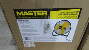 (2) Master 12 High Velocity Floor Fan