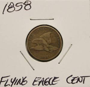 lot 22 image: 1858 Flying Eagle Cent