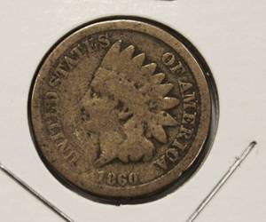 lot 33 image: 1860 Indian Head Penny