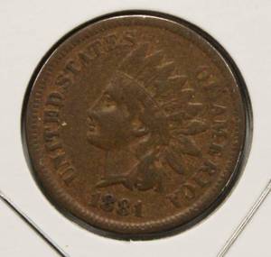 lot 40 image: Nice 1881 Indian Head Penny