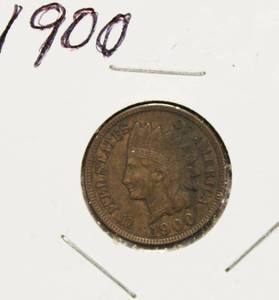 lot 44 image: Very Nice High Grade 1900 Indian Head Penny, Full Liberty