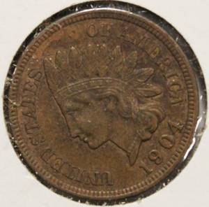 lot 47 image: Very Nice High Grade 1904 Indian Head Penny, Full Liberty