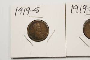 lot 51 image: 1919, 1919 - D, & 1919 - S Wheat Back Pennies