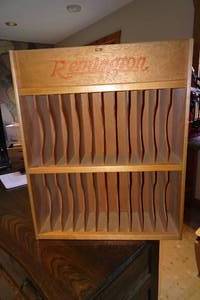 Wood Remington Ammo Box Shelf