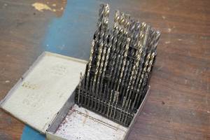 54 Drill Bits in Metal Case