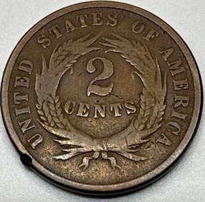 1865 Two Cent Piece