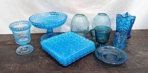 Collection of Blue Glassware