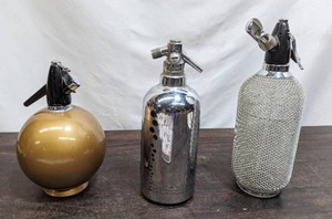 Collection Three Soda Siphons