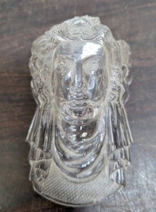 Jenny Lind Glass Lady Liberty Match Wall Pocket