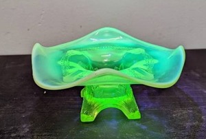 Uranium Glass Dish