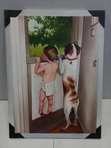 Roger Pickering Puppy with Baby