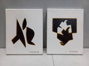 Roger Pickering  Pair of Symbols