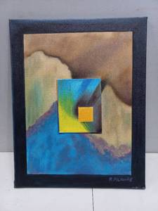 Roger Pickering Blue Abstract