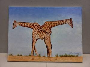 Roger Pickering Blue Giraffes