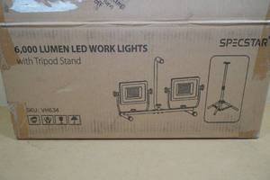 Specstar 6,000 Lumen LED Work Lights with Tripod