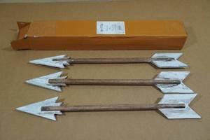 Auld Home Set of 3 Decorative Wood and Metal Arrows - 14