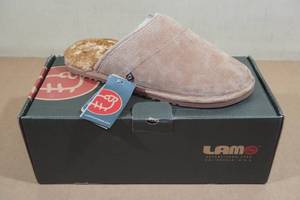Lamo Mens Scuff Slippers -Size 9.5, Chestnut