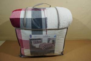 Mainstay 3-Piece Flannel Comforter Set -King