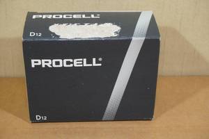12 Procell Size D Alkaline Batteries